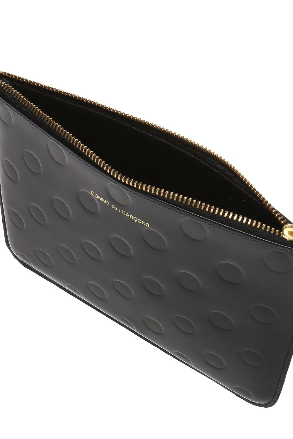 Comme Des GarÇOns Wallet Dot Embossed Zipped Wallet