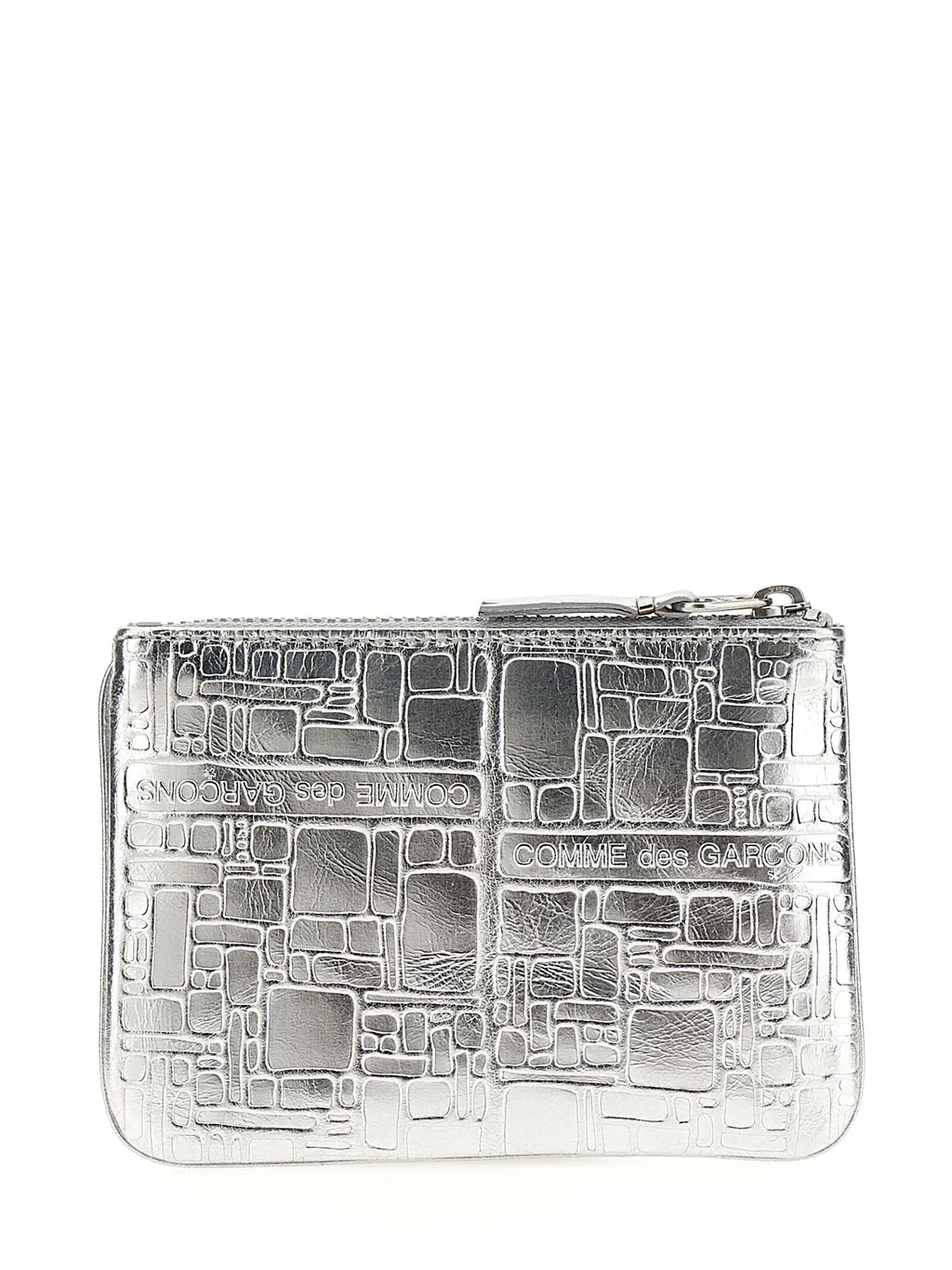 Comme Des GarÇOns Wallet Logo Embossed Zipped Wallet