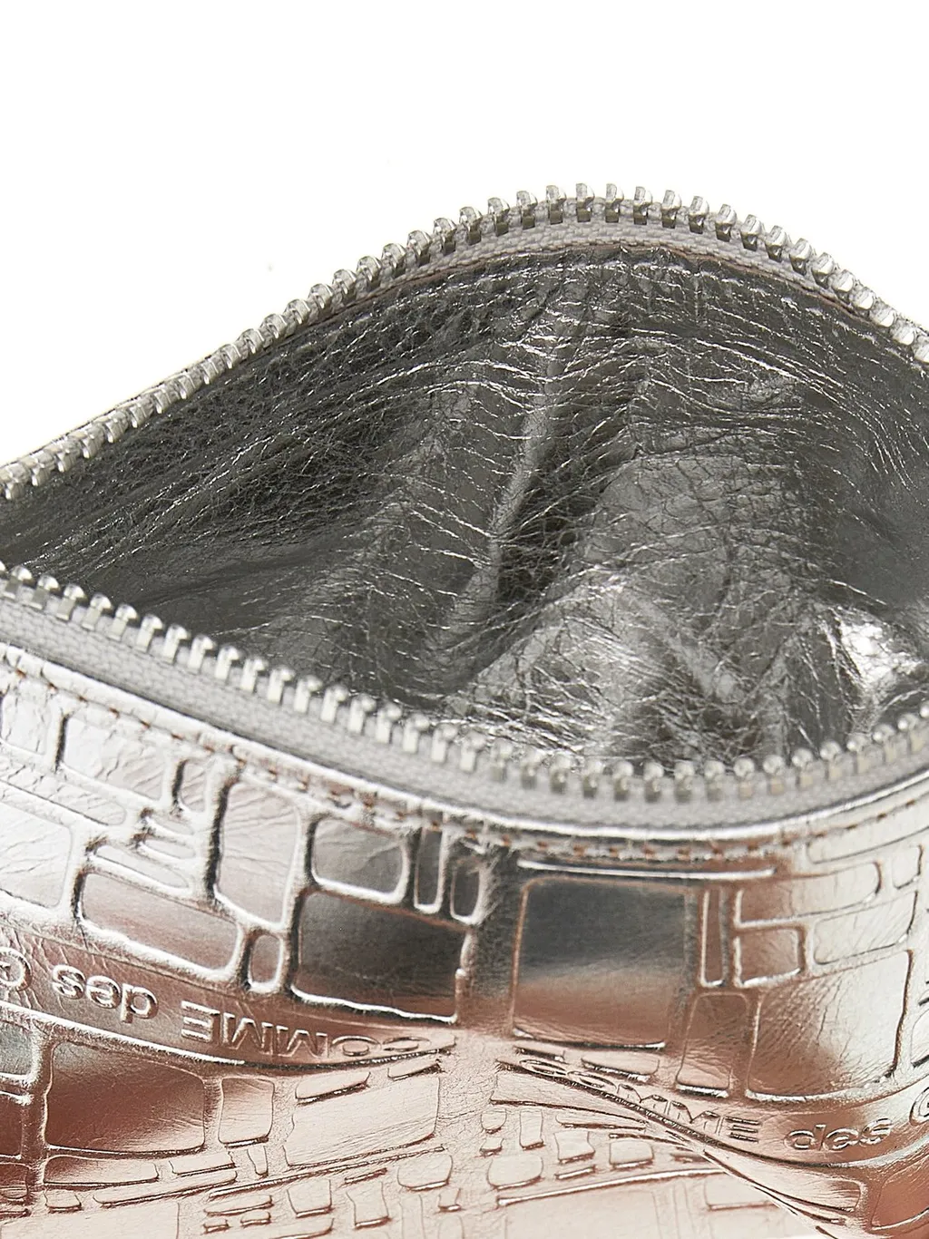 Comme Des GarÇOns Wallet Logo Embossed Zipped Wallet