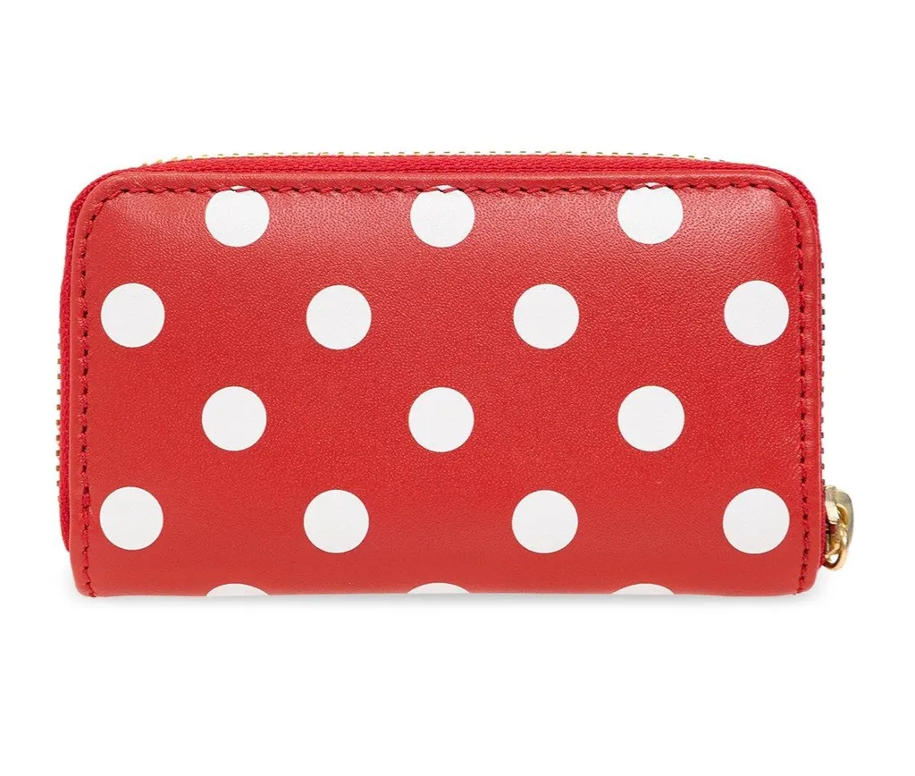 Comme Des GarÇOns Wallet Polka Dot Printed Zipped Wallet