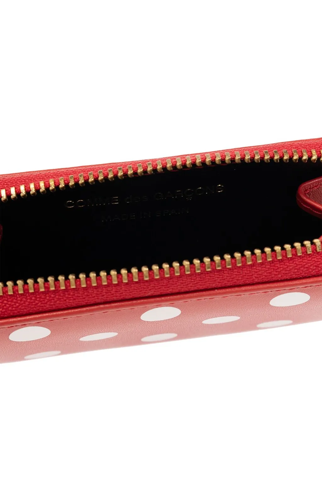 Comme Des GarÇOns Wallet Polka Dot Printed Zipped Wallet