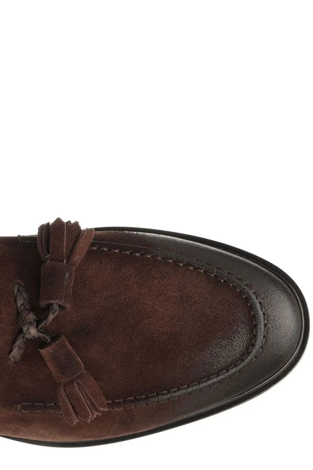 Corvari Tassel Suede Loafers
