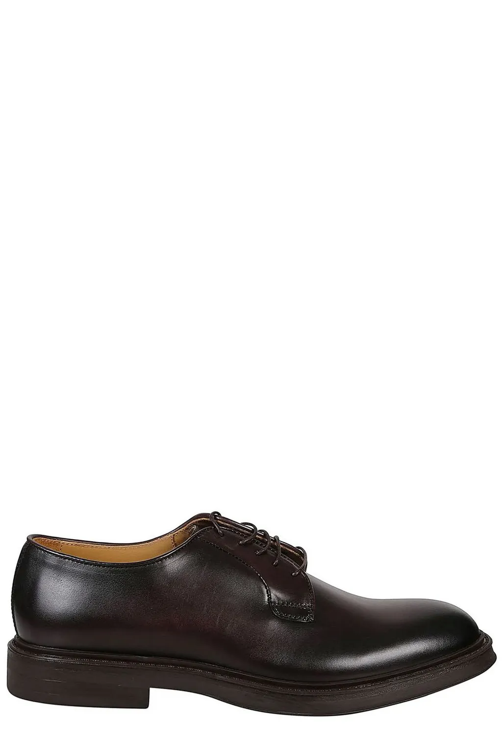 Corvari Almond-Toe Lace-Up Derby Shoes