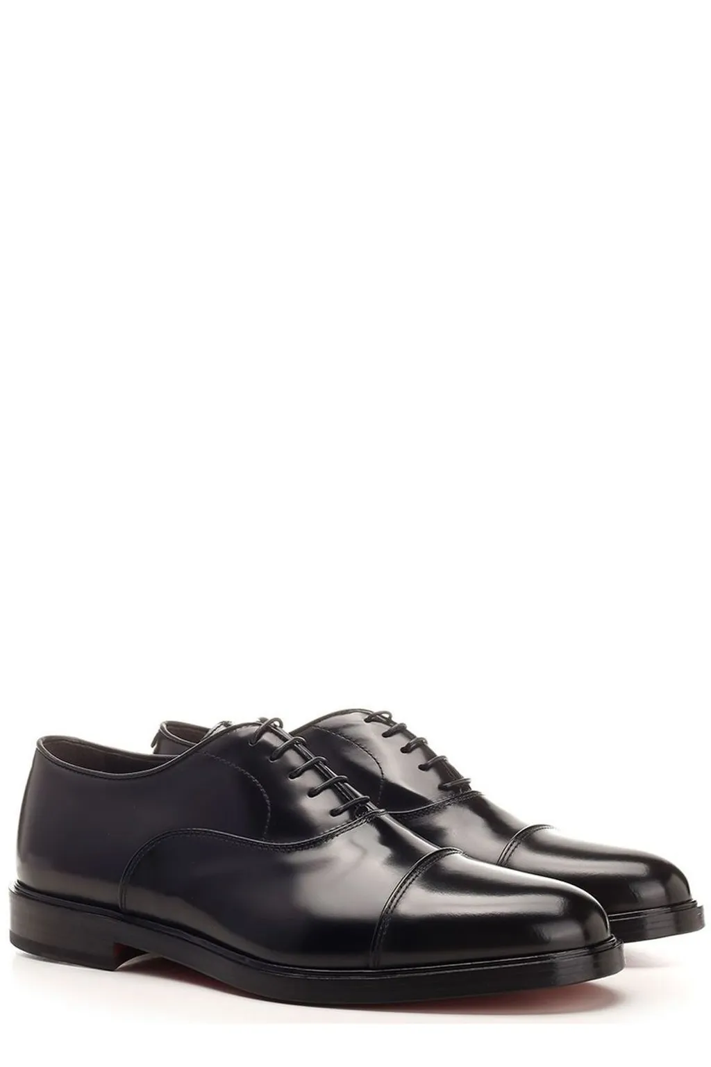 Corvari Almond-Toe Lace-Up Derby Shoes
