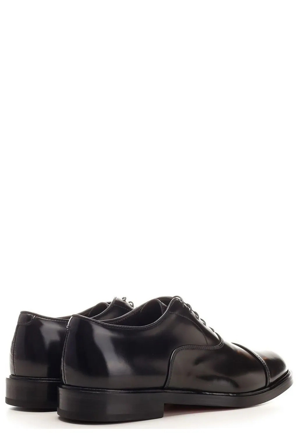 Corvari Almond-Toe Lace-Up Derby Shoes