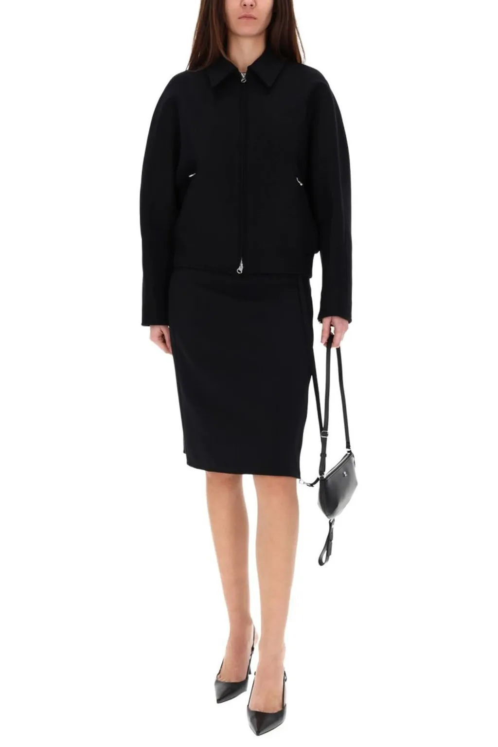 CourrÈGes Embroidered Bomber Jacket