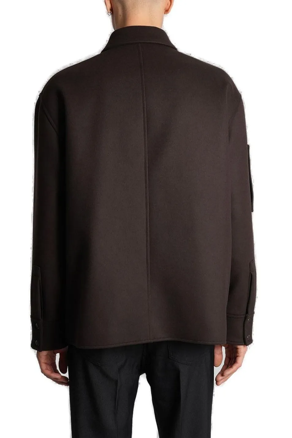 CourrÈGes Logo Embroidered Shirt Jacket