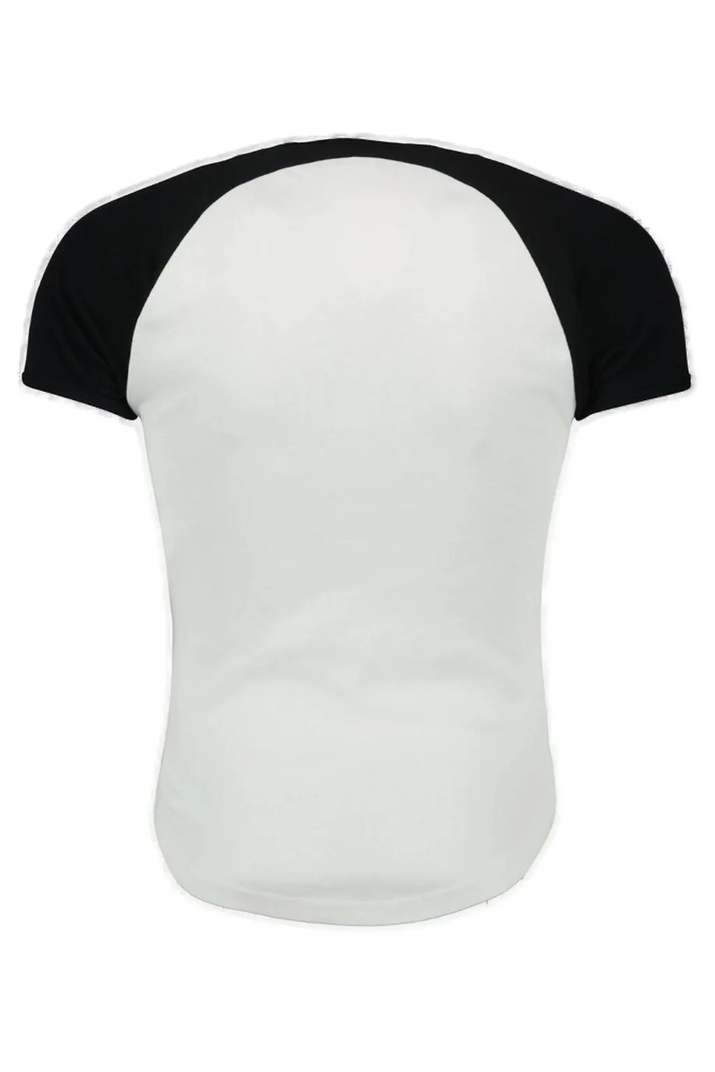 CourrÈGes Circle Contrast Raglan-Sleeve Crewneck T-Shirt
