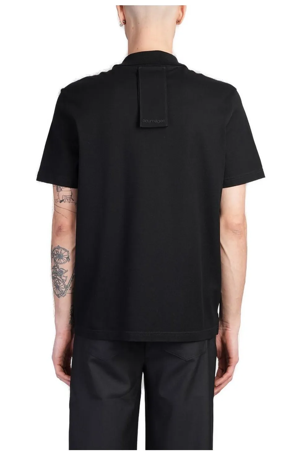 CourrÈGes Logo Embroidered Polo Shirt