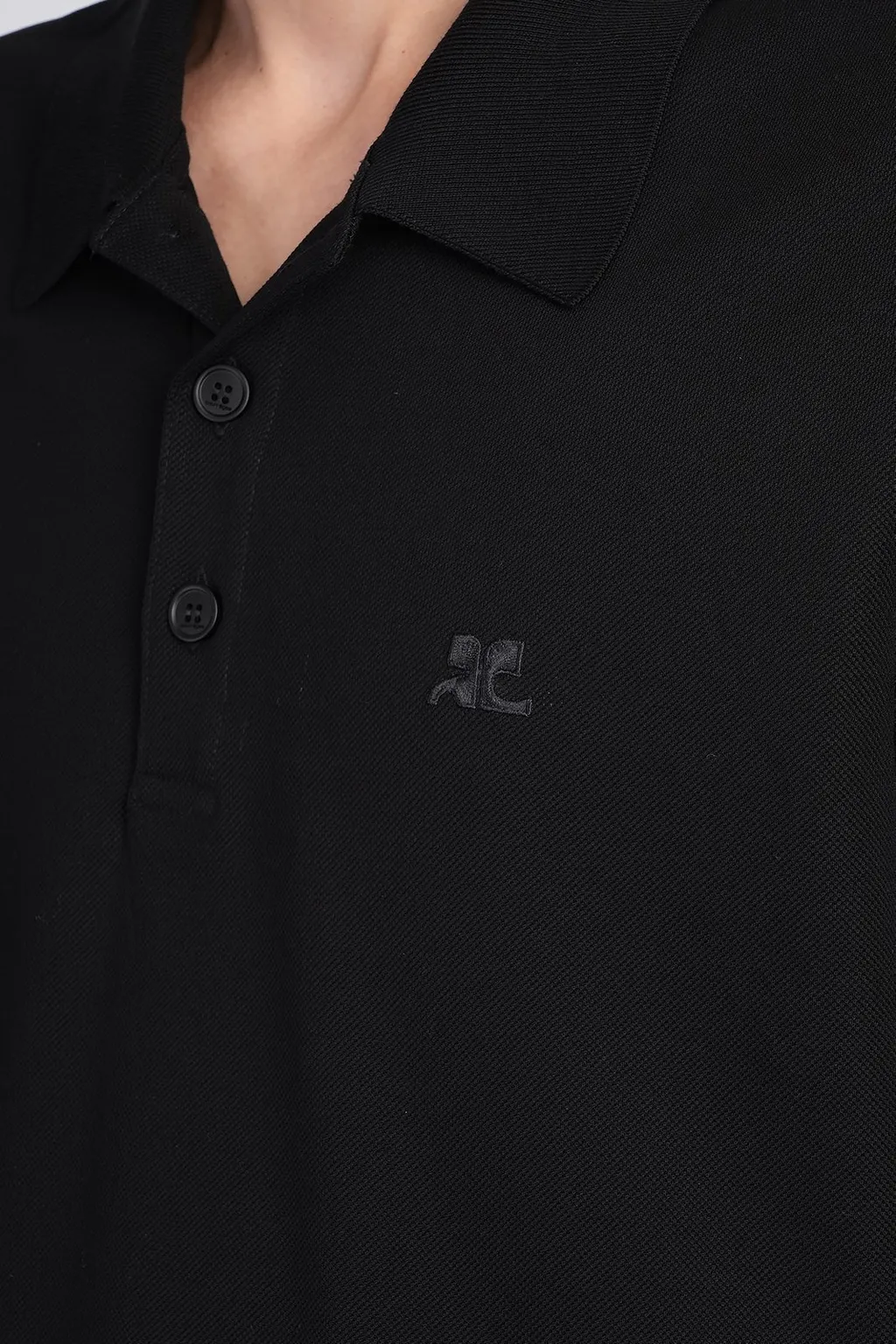 CourrÈGes Logo Embroidered Polo Shirt