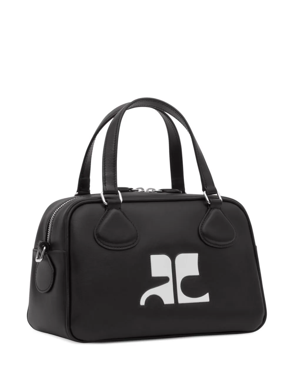 CourrÈGes Reedition Bowling Zip-Up Shoulder Bag
