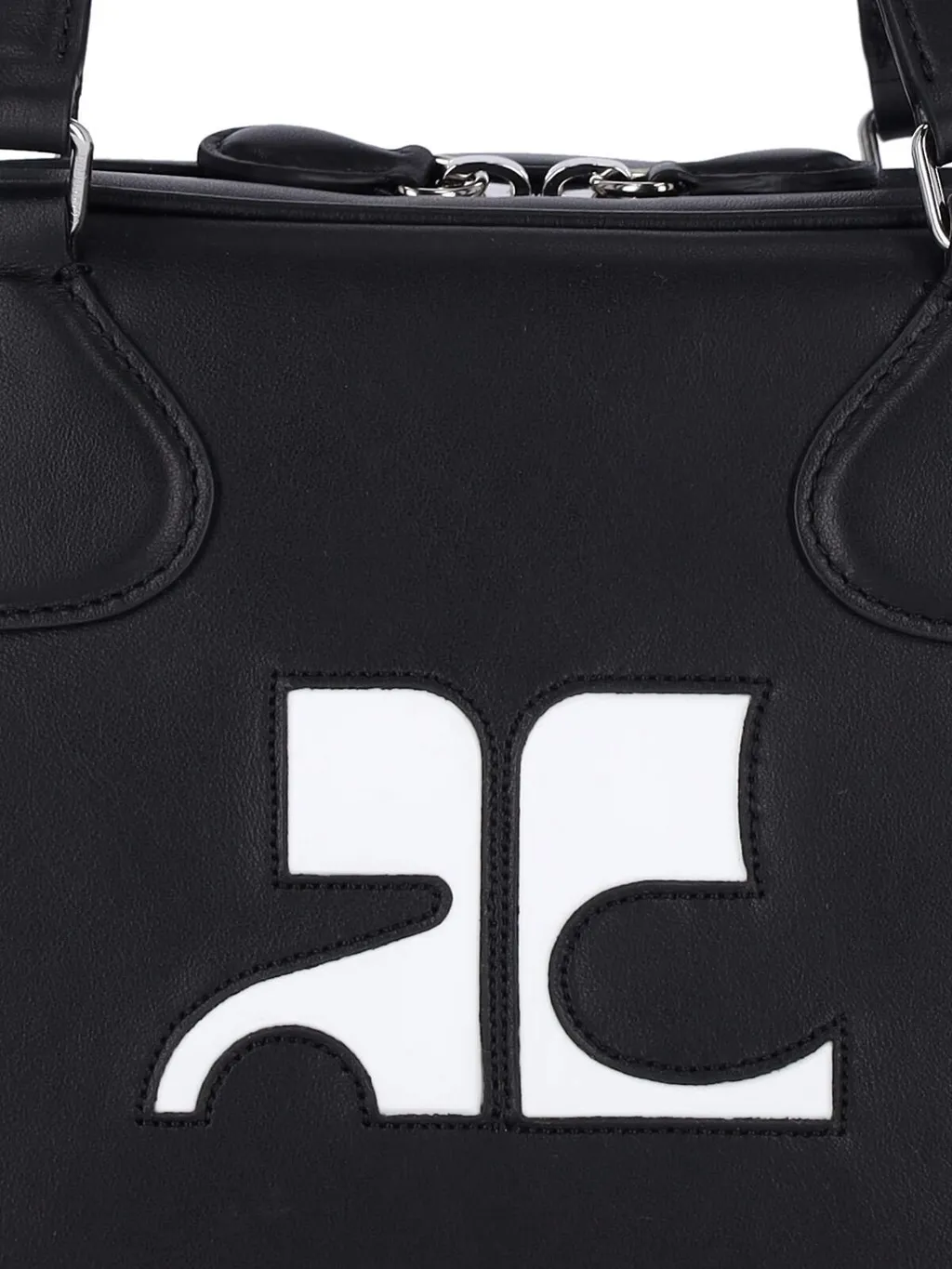 CourrÈGes Reedition Bowling Zip-Up Shoulder Bag