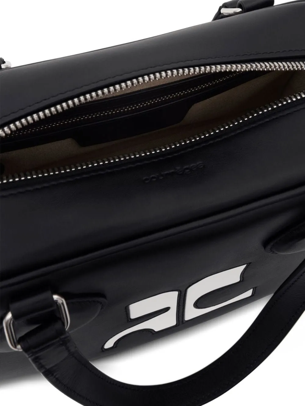 CourrÈGes Reedition Bowling Zip-Up Shoulder Bag