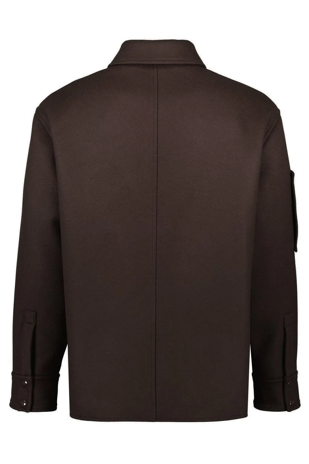 CourrÈGes Logo Embroidered Buttoned Overshirt