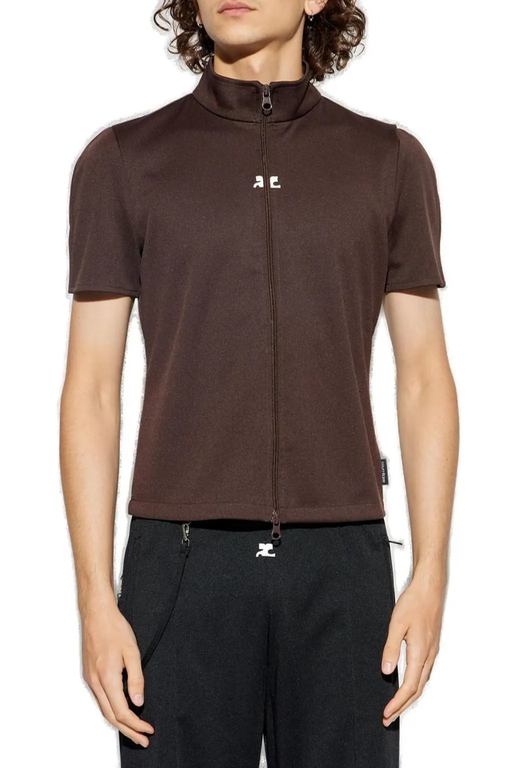CourrÈGes Interlock Tracksuit Top