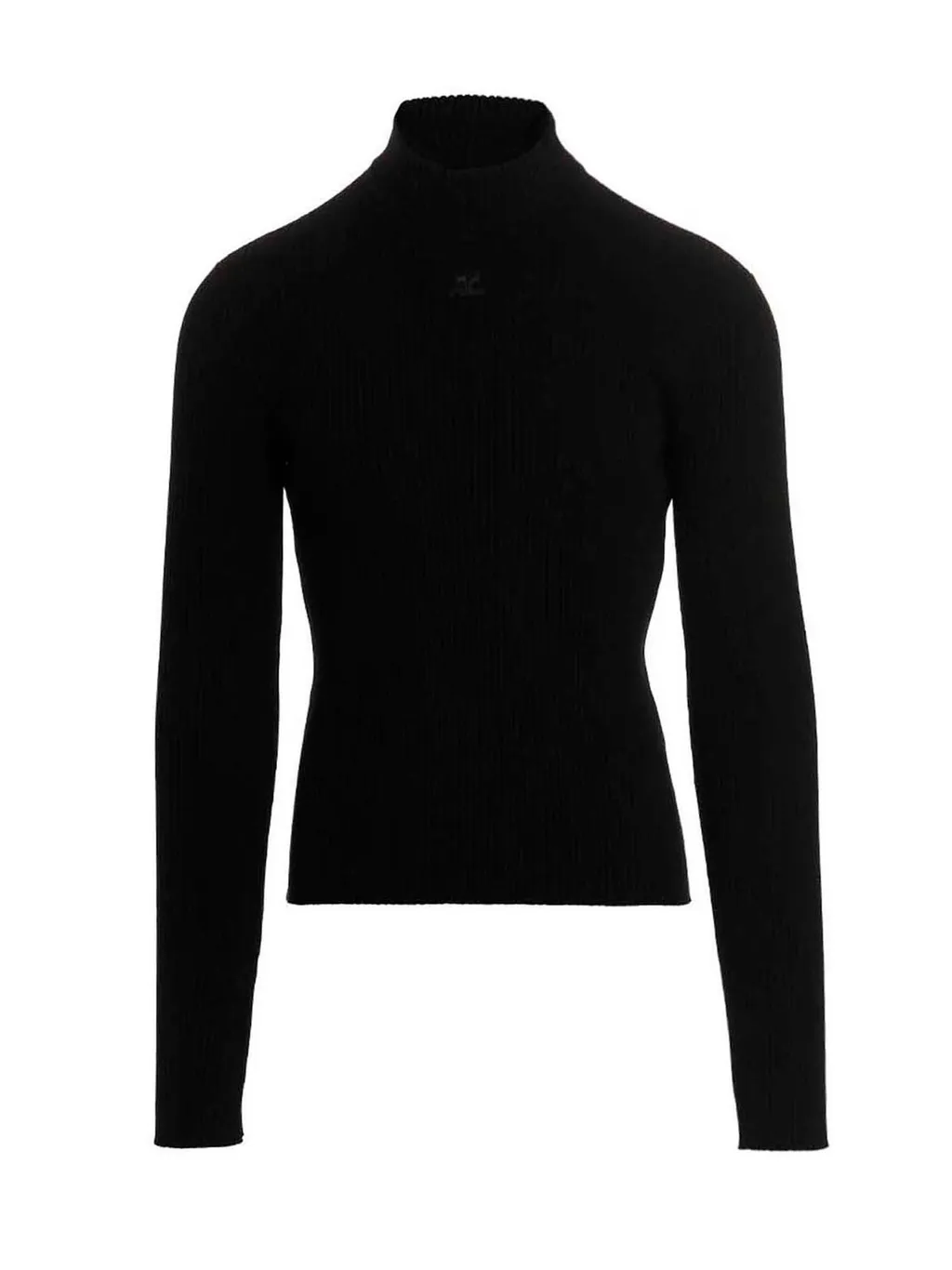 CourrÈGes Mock Neck Long-Sleeved Jumper