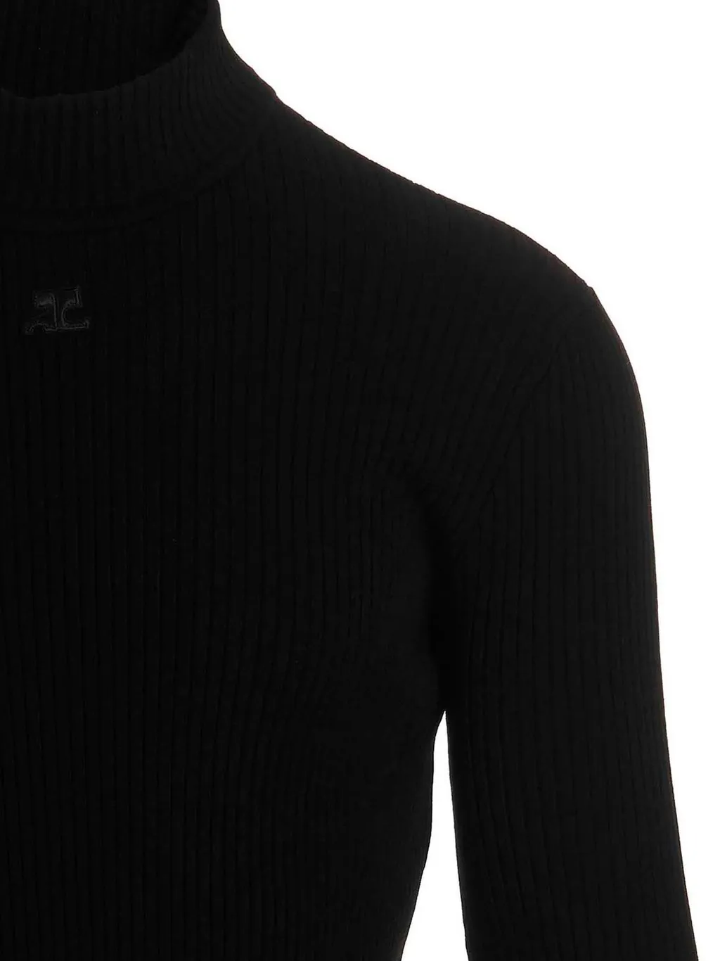 CourrÈGes Mock Neck Long-Sleeved Jumper