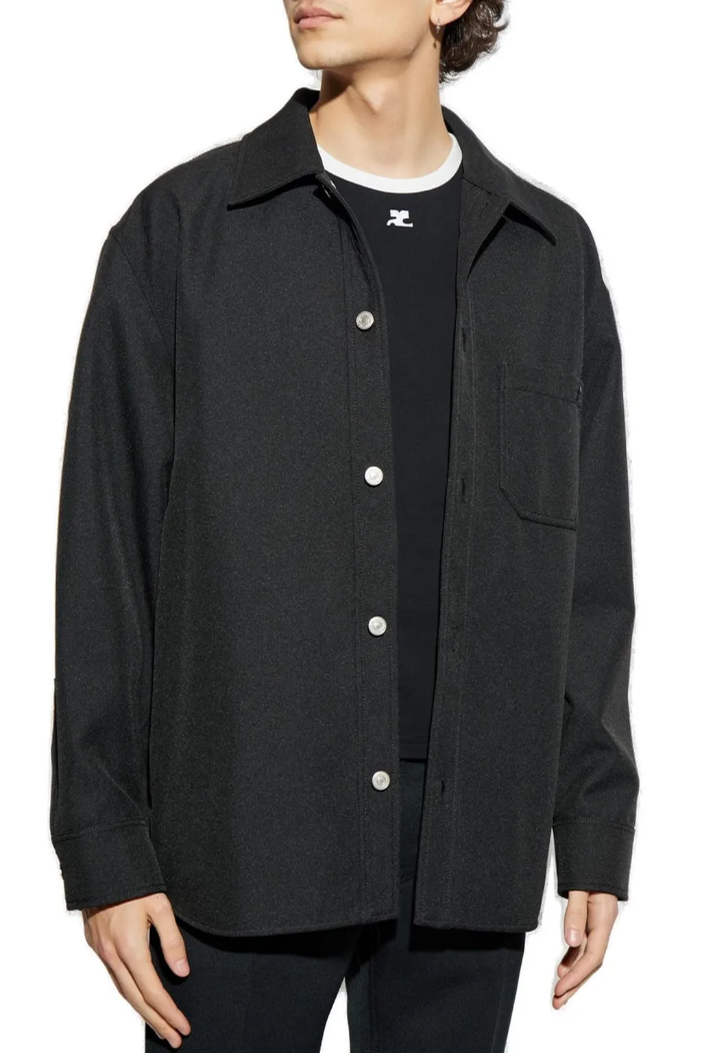 CourrÈGes Retro Twill Oversized Shirt