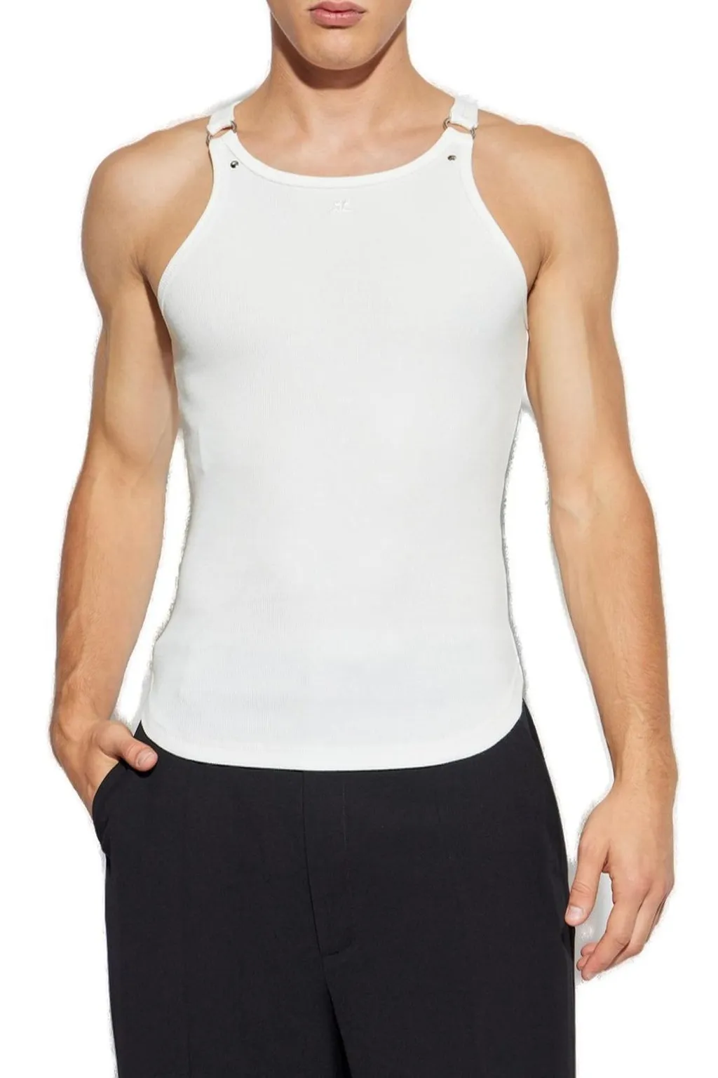 CourrÈGes Scoop Neck Tank Top