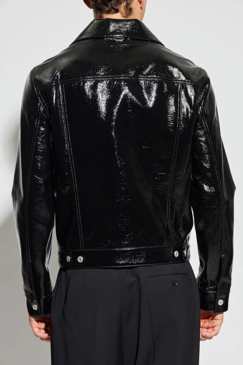 CourrÈGes High-Shine Trucker Jacket