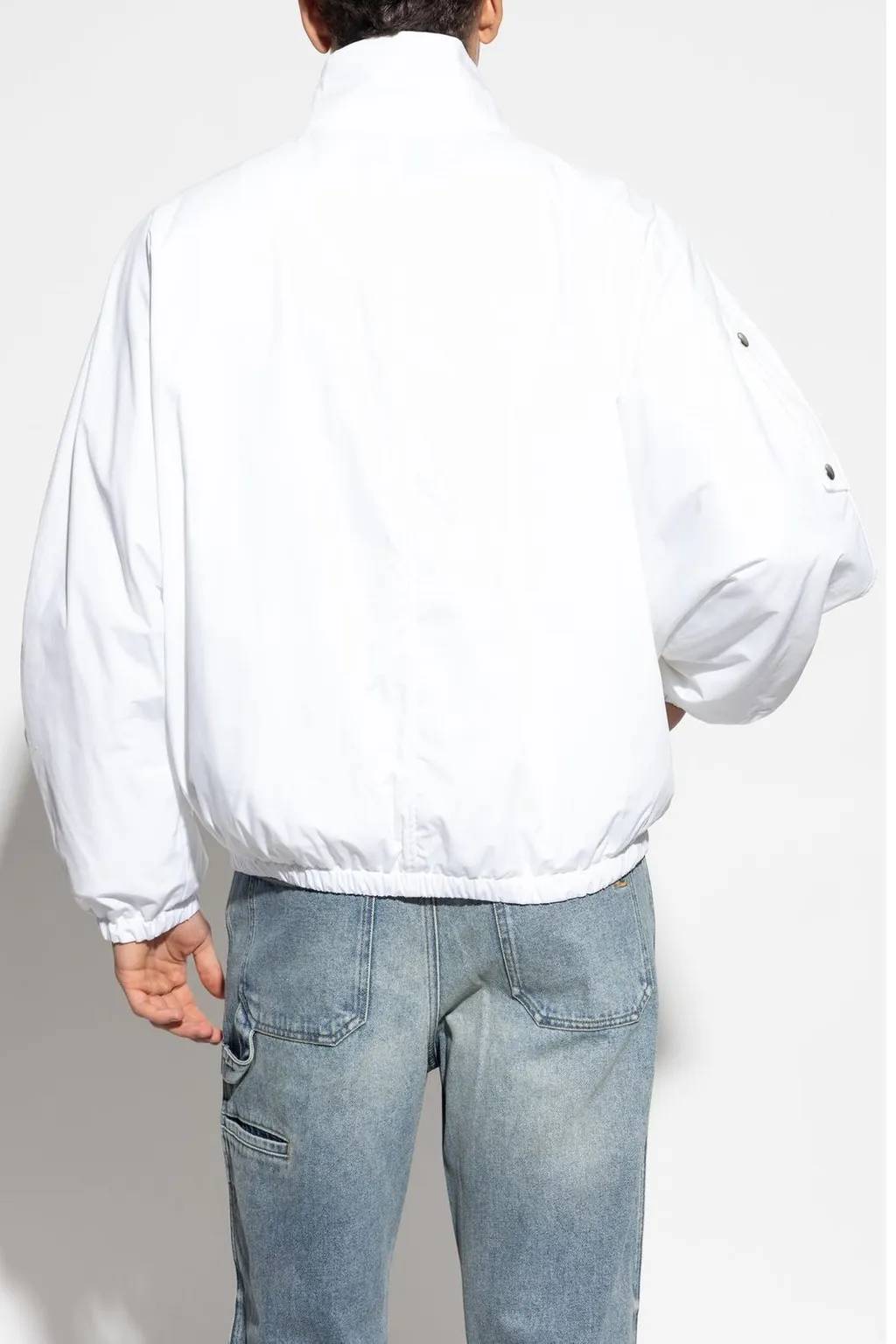 CourrÈGes Logo Embroidered Zipped Jacket