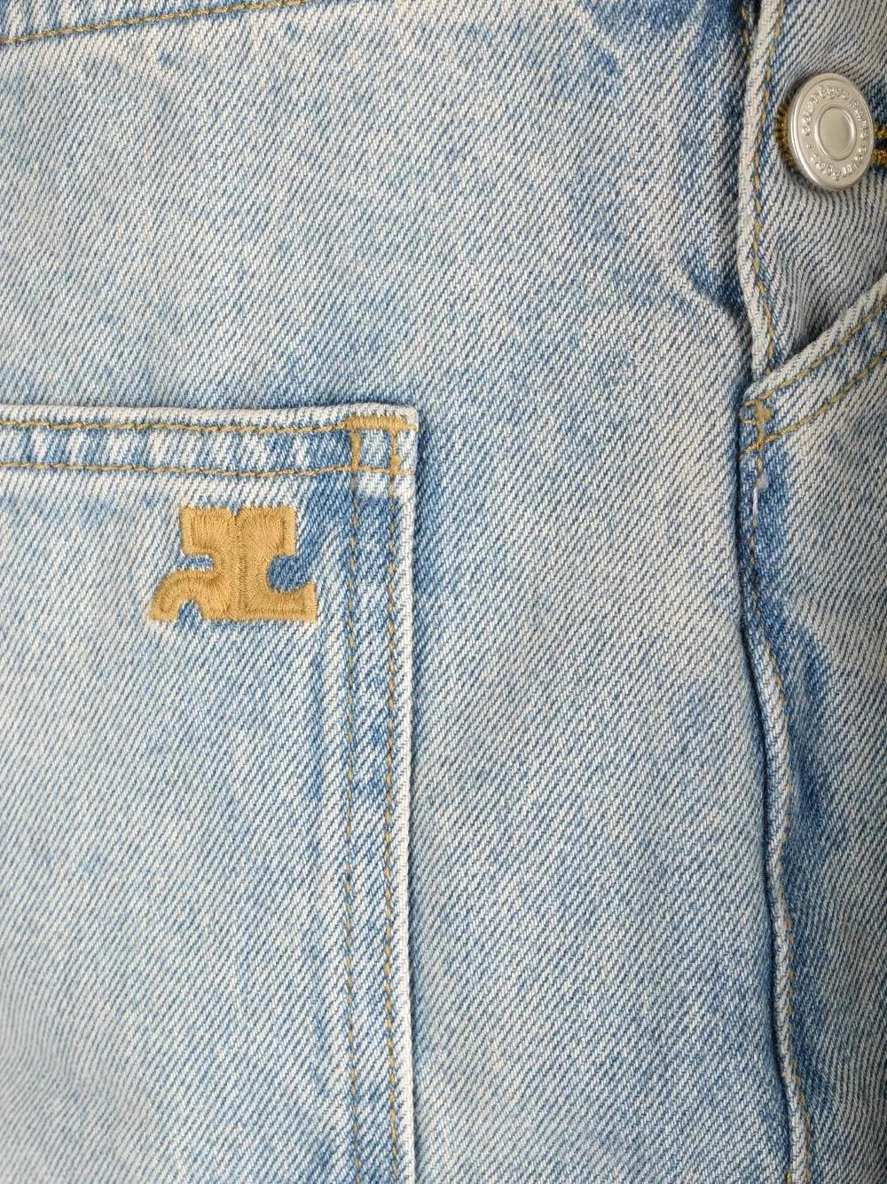 CourrÈGes Sailor Denim Bermuda Shorts