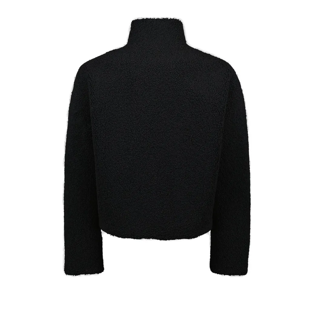 CourrÈGes Logo-Patch Fleece Bomber Jacket