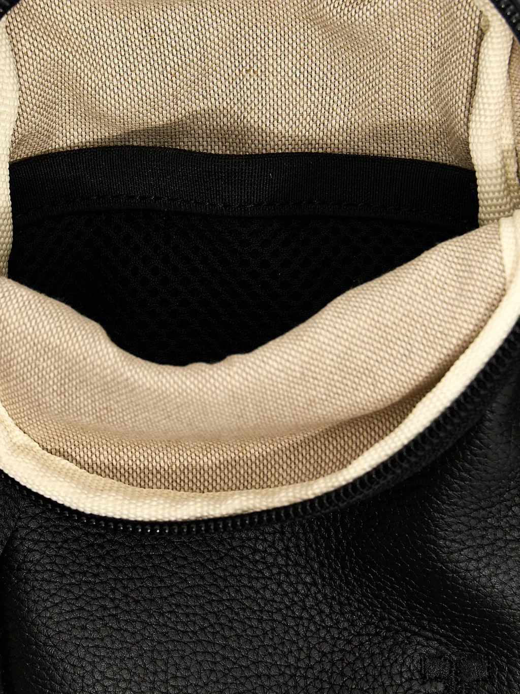 CourrÈGes Logo Embroidered Zip-Up Crossbody Bag