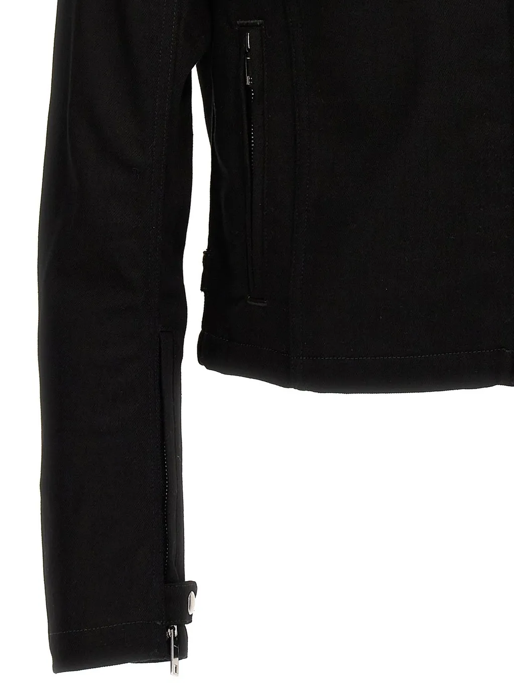 CourrÈGes Iconic Denim Biker Jacket