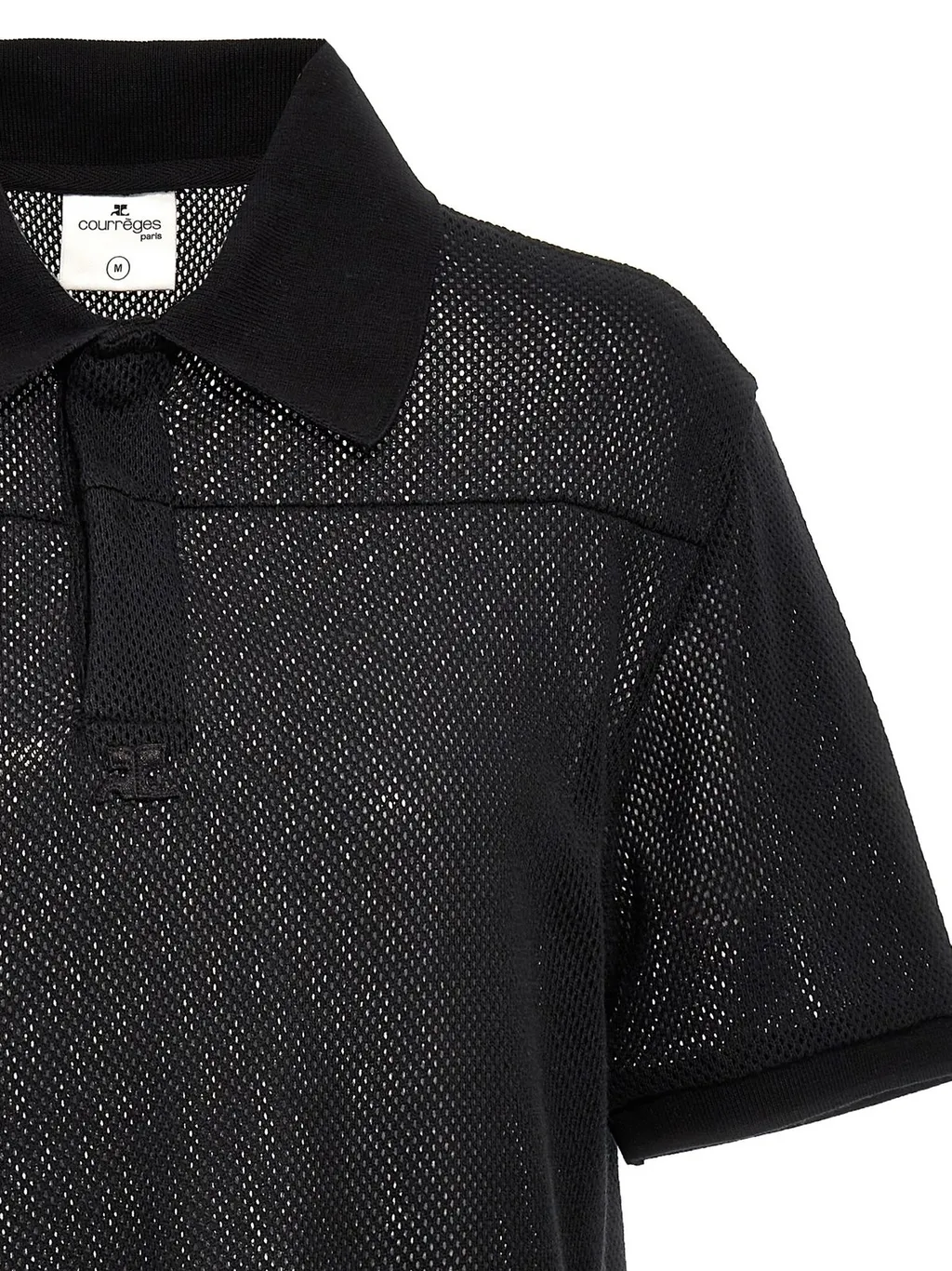 CourrÈGes Ac Mesh Short-Sleeved Polo Shirt