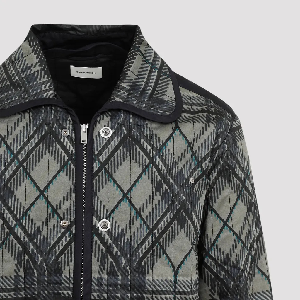 Craig Green Plaid Quilted Jacket