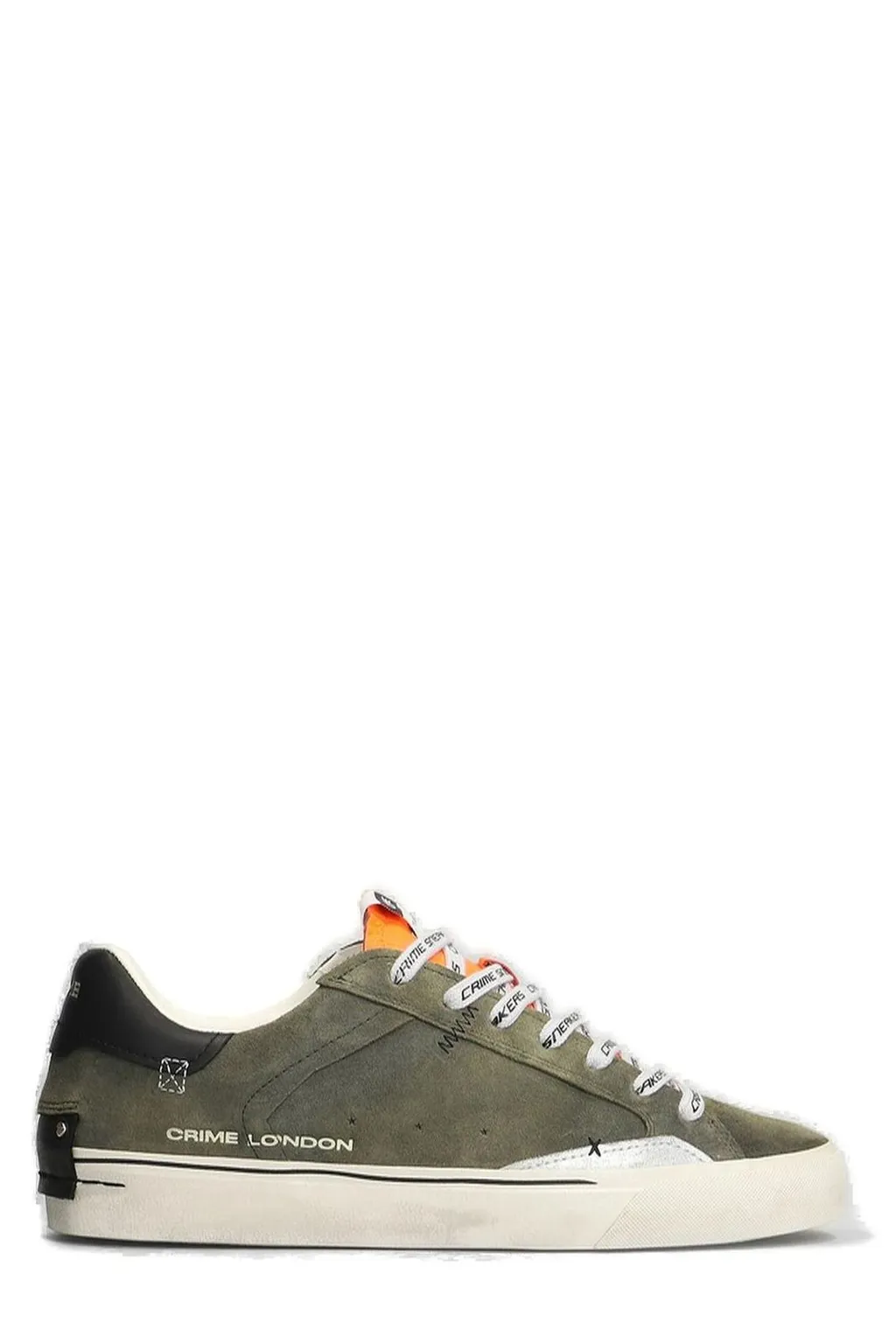 Crime London Distressed Low-Top Sneakers