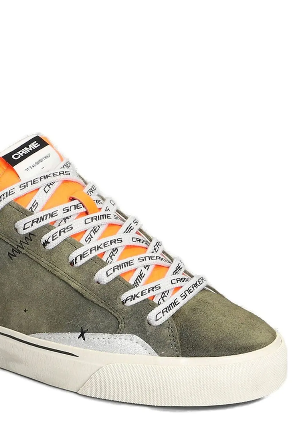 Crime London Distressed Low-Top Sneakers
