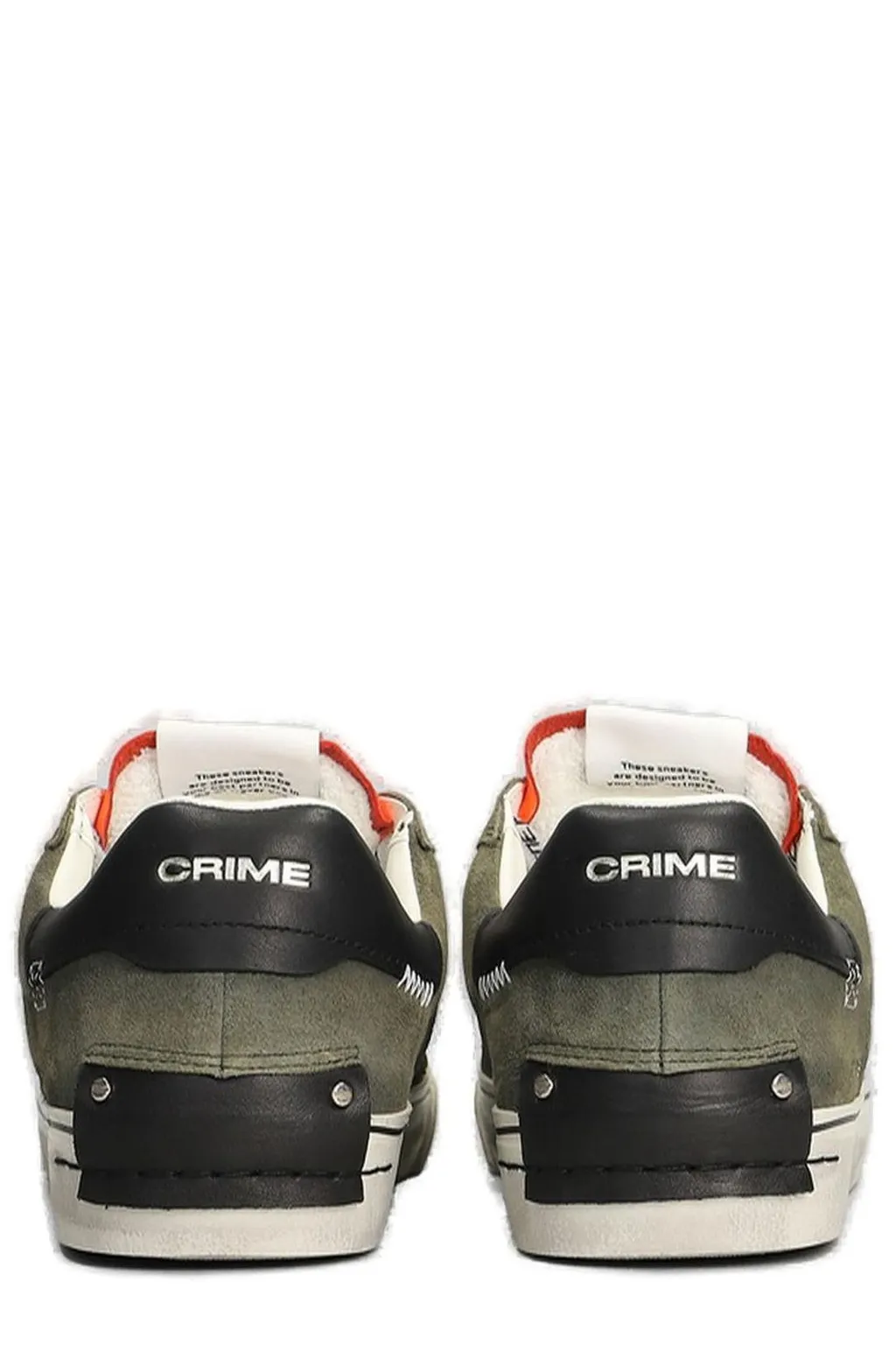 Crime London Distressed Low-Top Sneakers