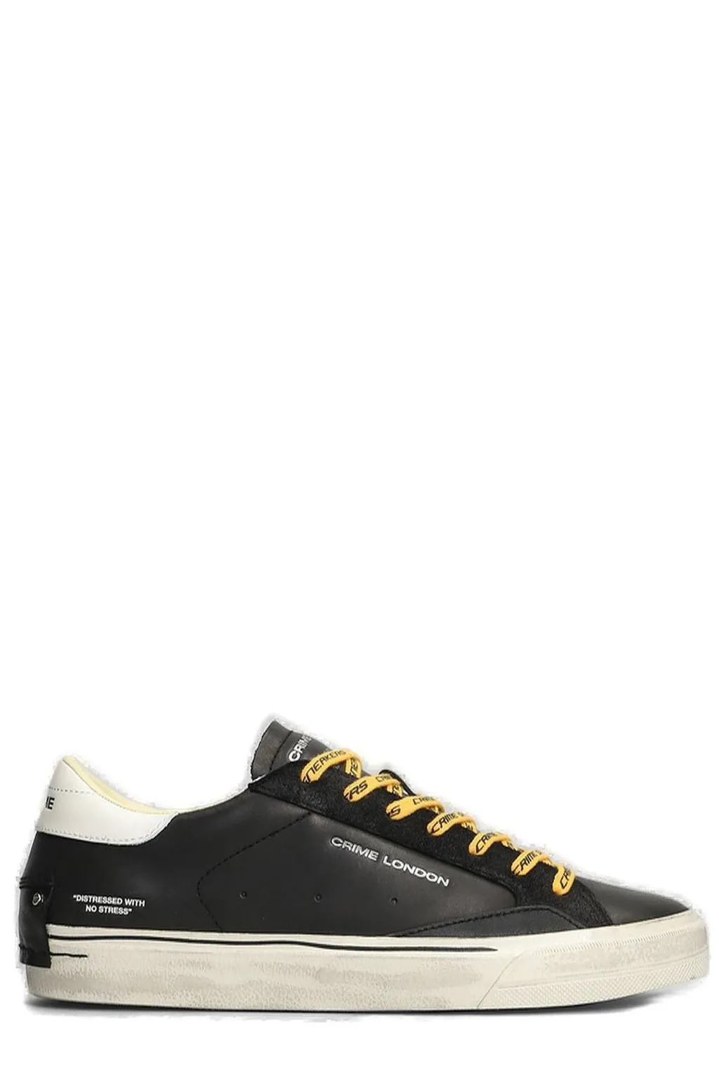 Crime London Distressed Slip-On Sneakers