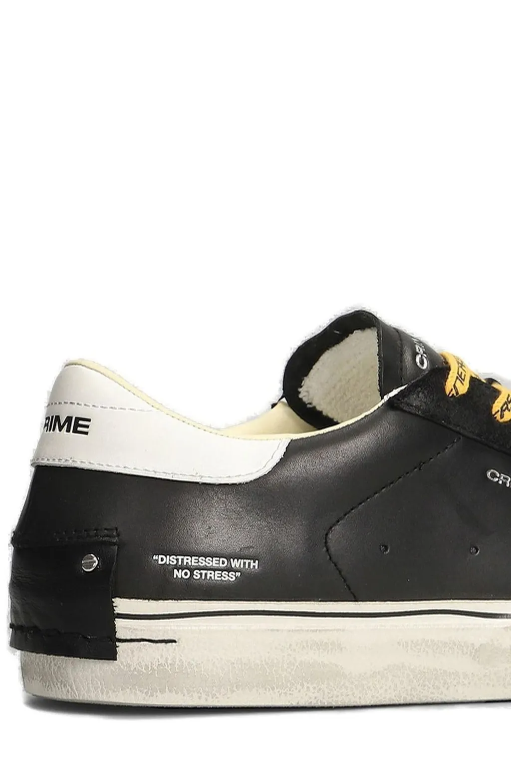 Crime London Distressed Slip-On Sneakers