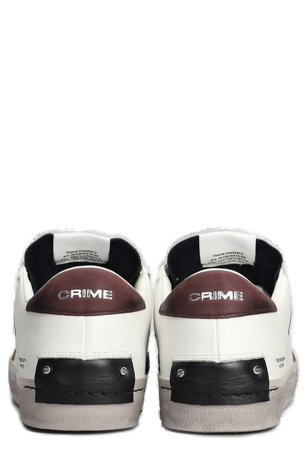 Crime London Distressed Low-Top Sneakers