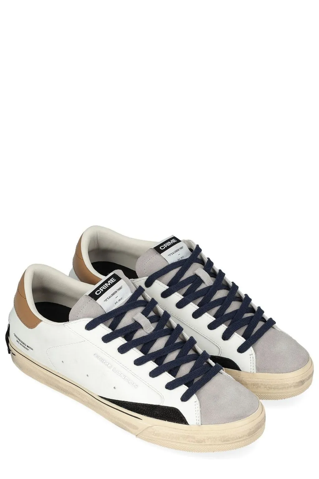Crime London Distressed 2.0 Oak Sneakers