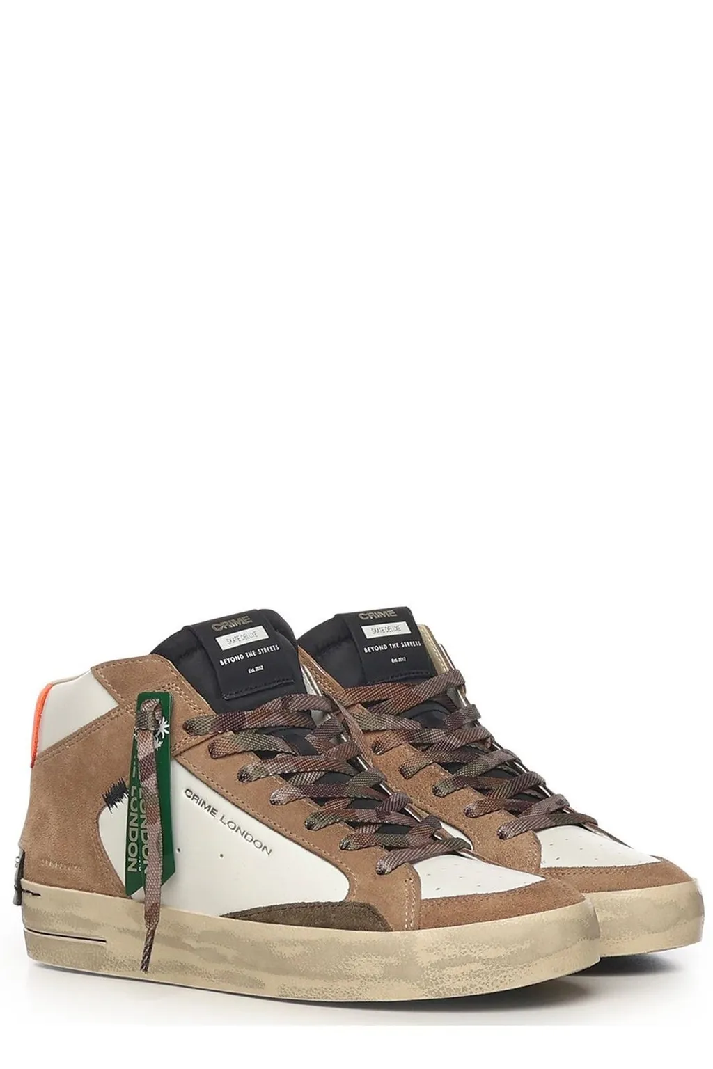 Crime London High-Top Zip Sneakers