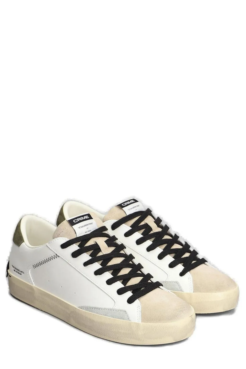 Crime London Distressed Sneakers
