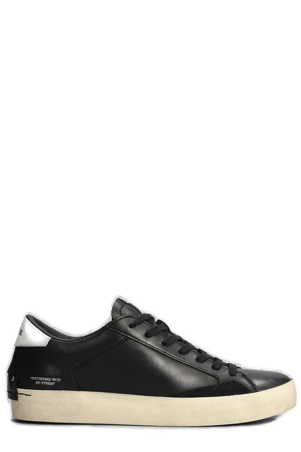 Crime London Distressed Lace-Up Sneakers