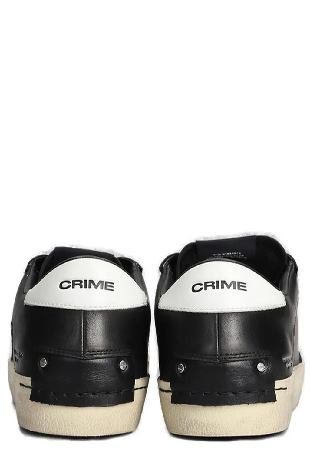 Crime London Distressed Lace-Up Sneakers