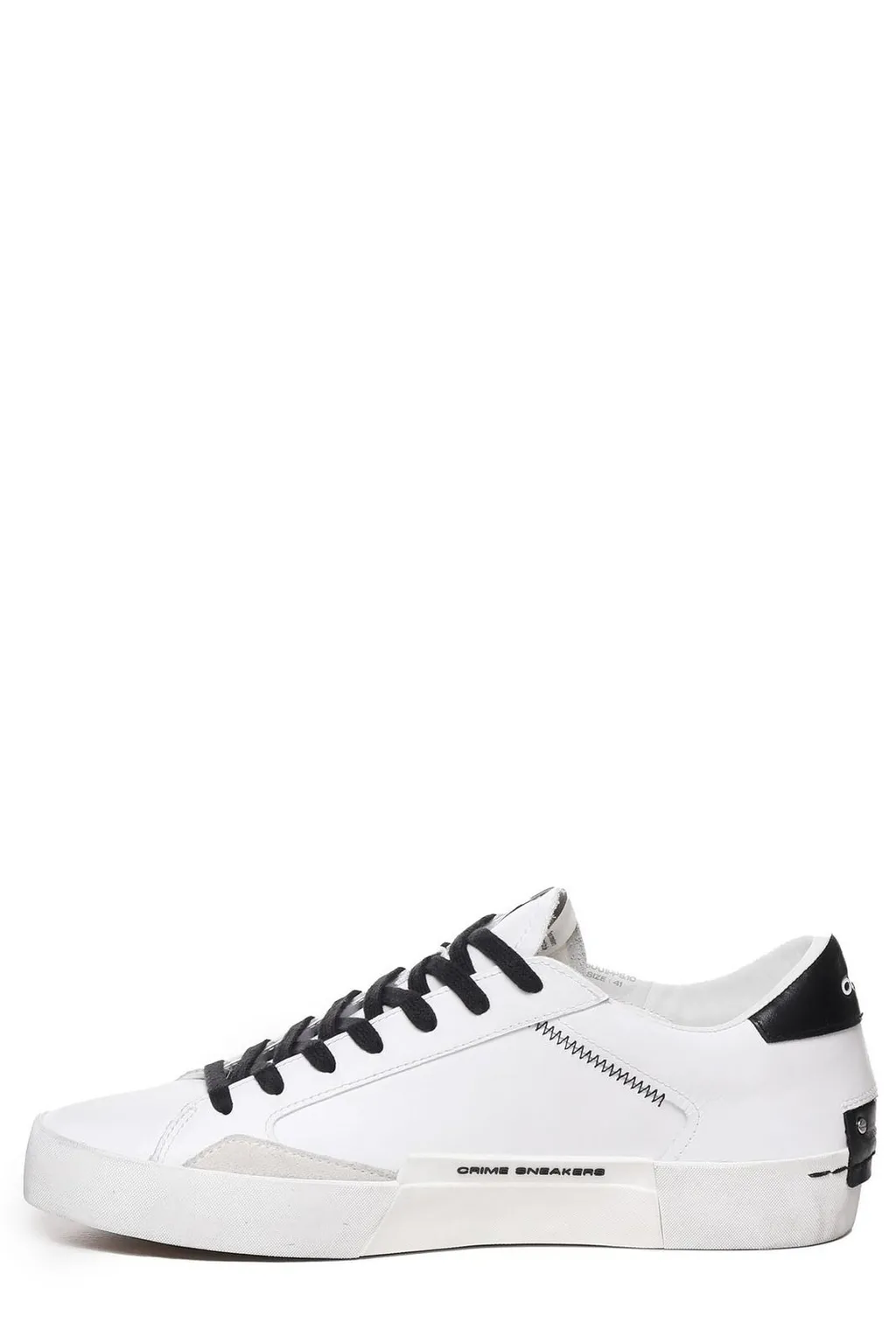 Crime London Distressed Lace-Up Sneakers