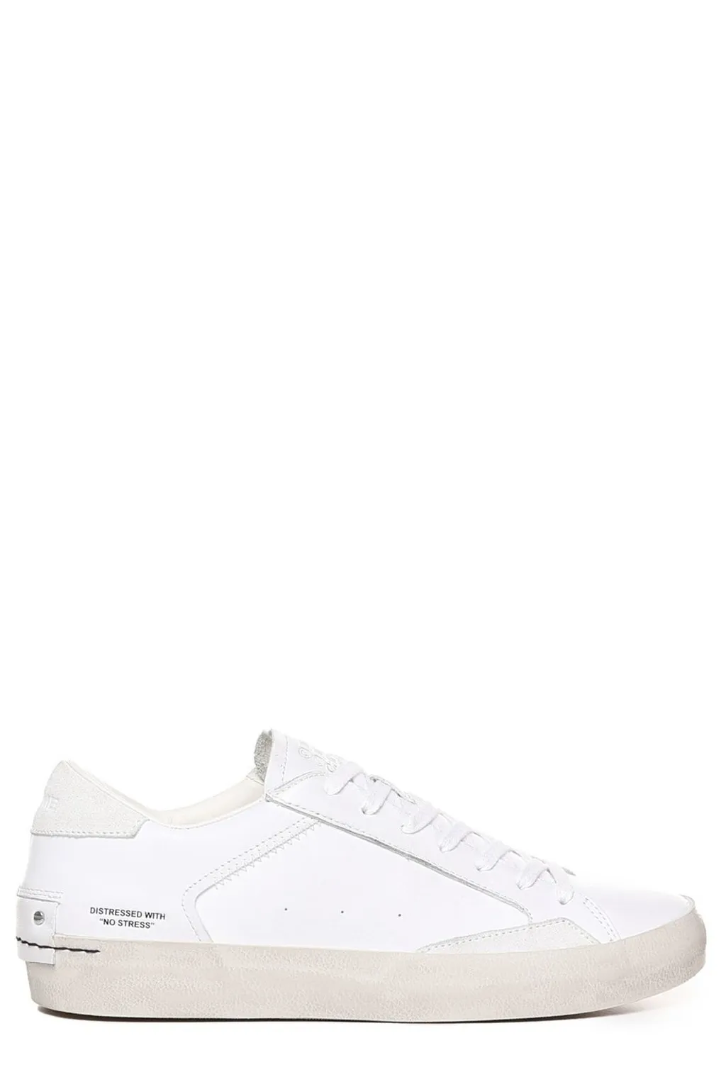 Crime London Distressed Lace-Up Sneakers