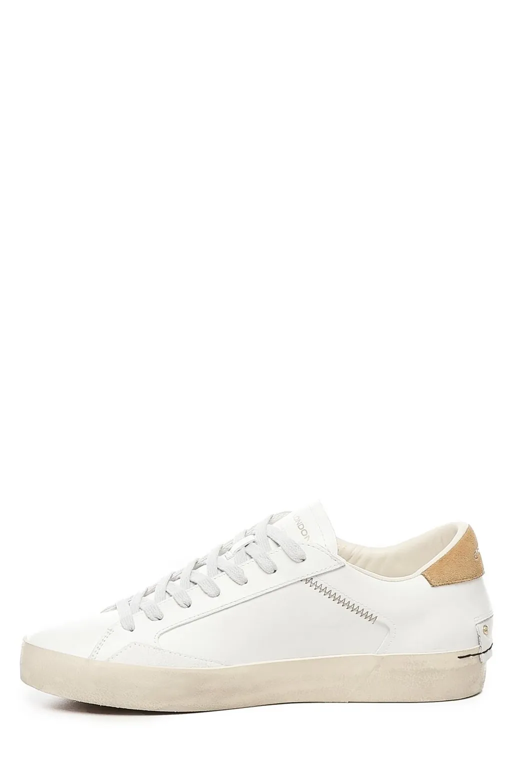 Crime London Distressed Lace-Up Sneakers