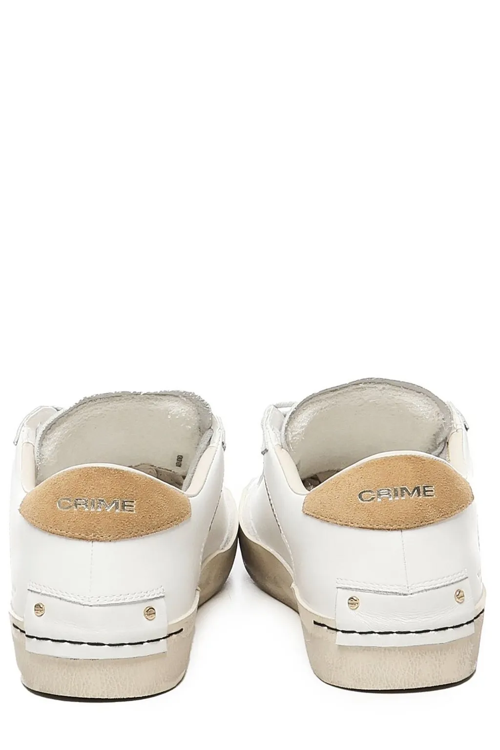Crime London Distressed Lace-Up Sneakers