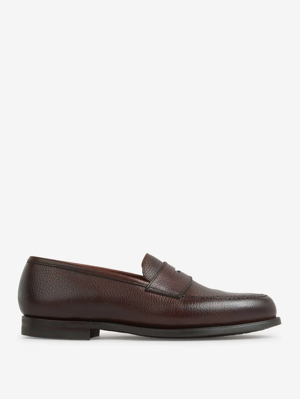 Crockett & Jones Bull Pebbled Leather Loafers
