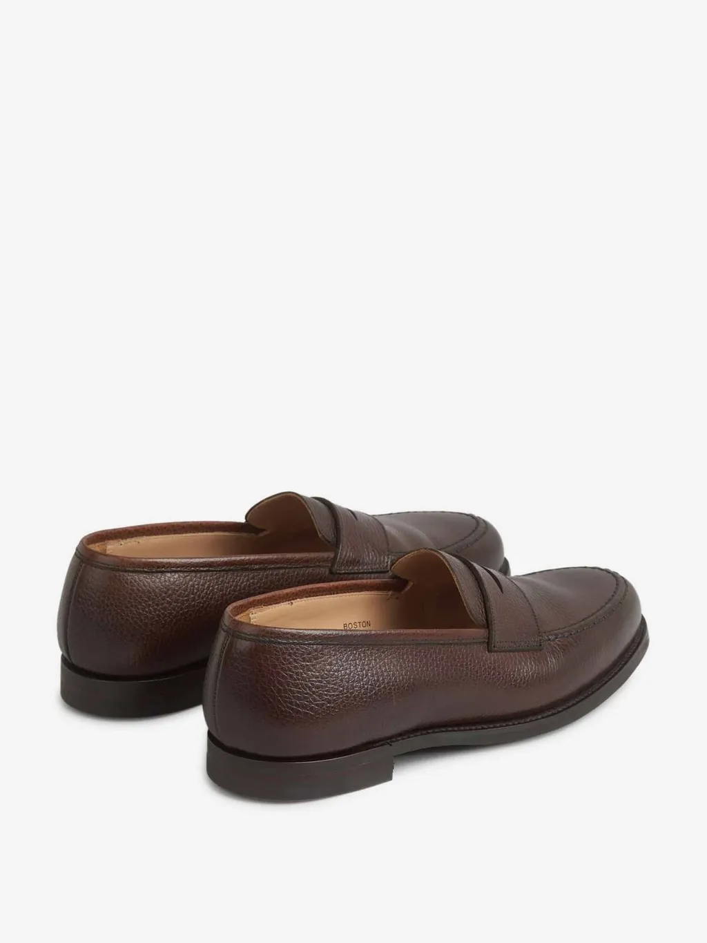 Crockett & Jones Bull Pebbled Leather Loafers
