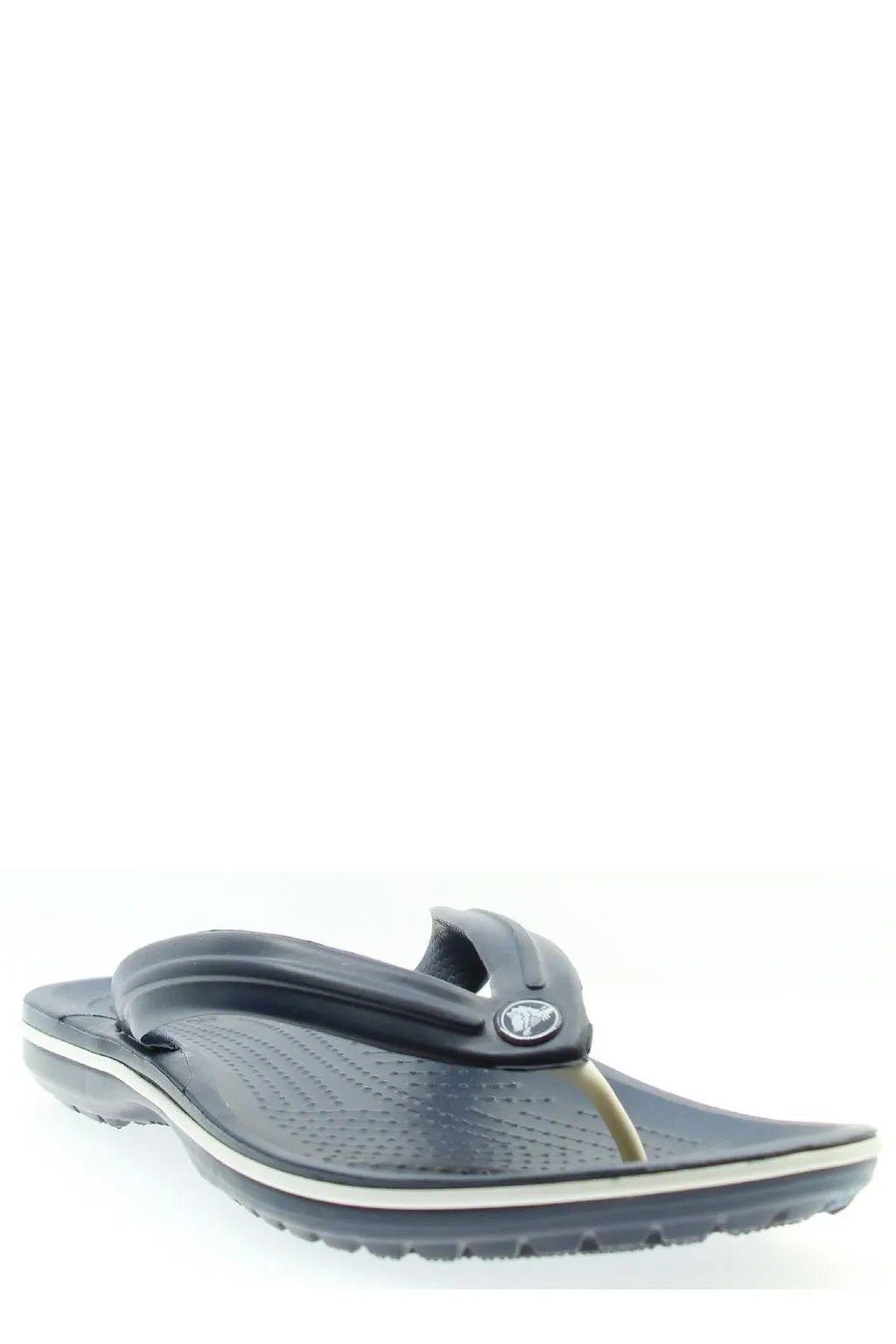 Crocs Logo Patch Flip Flops