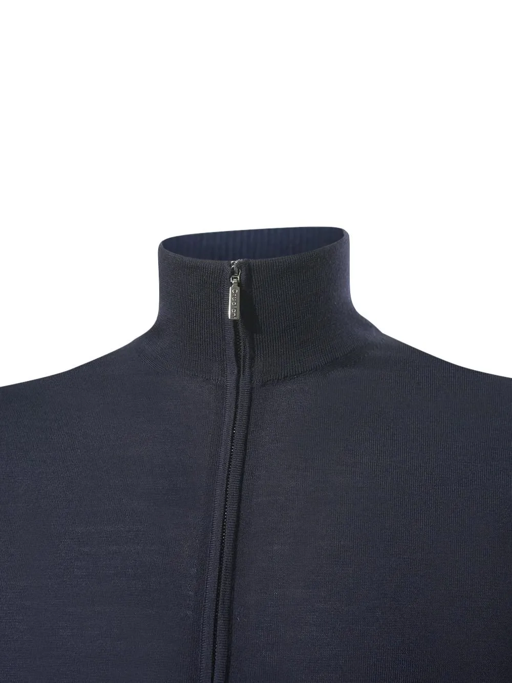 Cruciani Turtleneck Zip Cardigan
